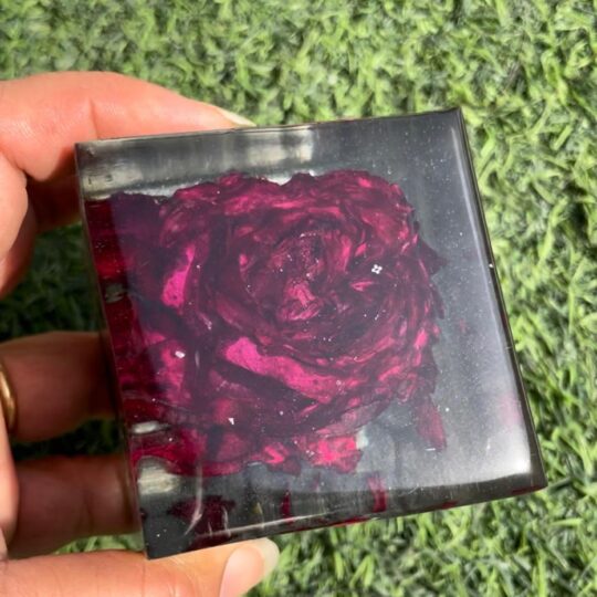 rose preservation paper weight