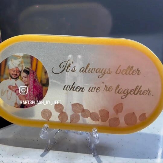 resin tray with photo